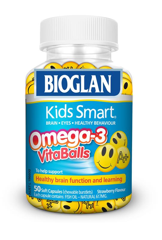 Bioglan Kids Smart Omega-3 VitaBalls Capsules 50