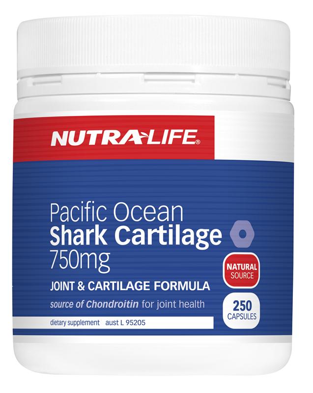 Nutra-Life Pacific Ocean Shark Cartilage 750mg Capsules 250