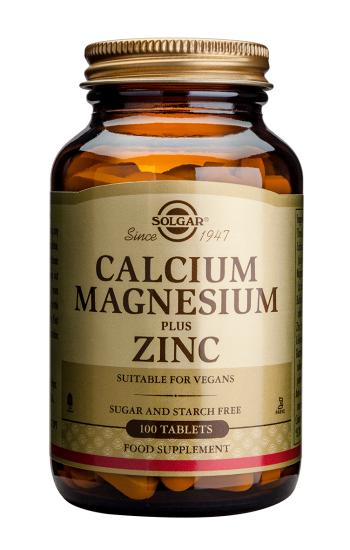 Solgar Calcium Magnesium Plus Zinc Tablets 100