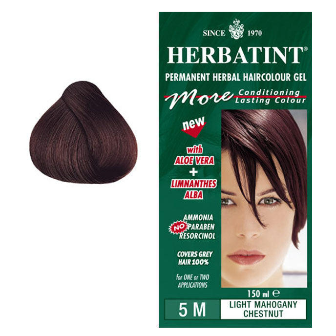 Herbatint Permanent Hair Colour Light Mahogany Chestnut 5M