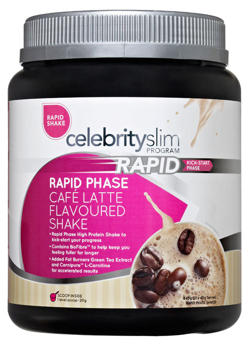 Celebrity Slim Rapid Cafe Latte Flavoured Shake 840g