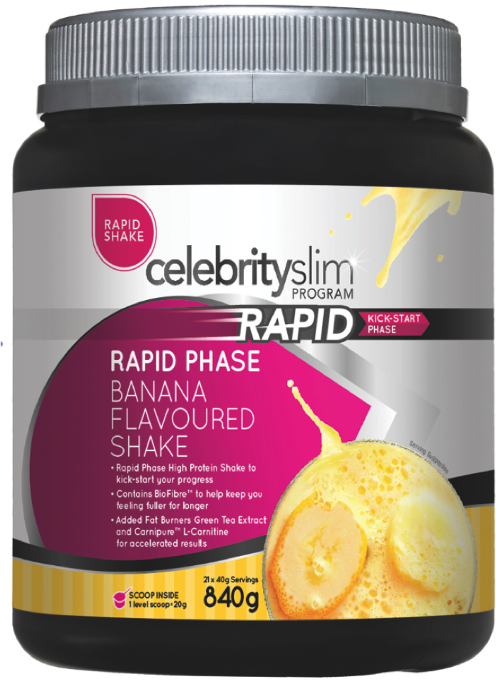 Celebrity Slim Rapid Banana Flavoured Shake 840g