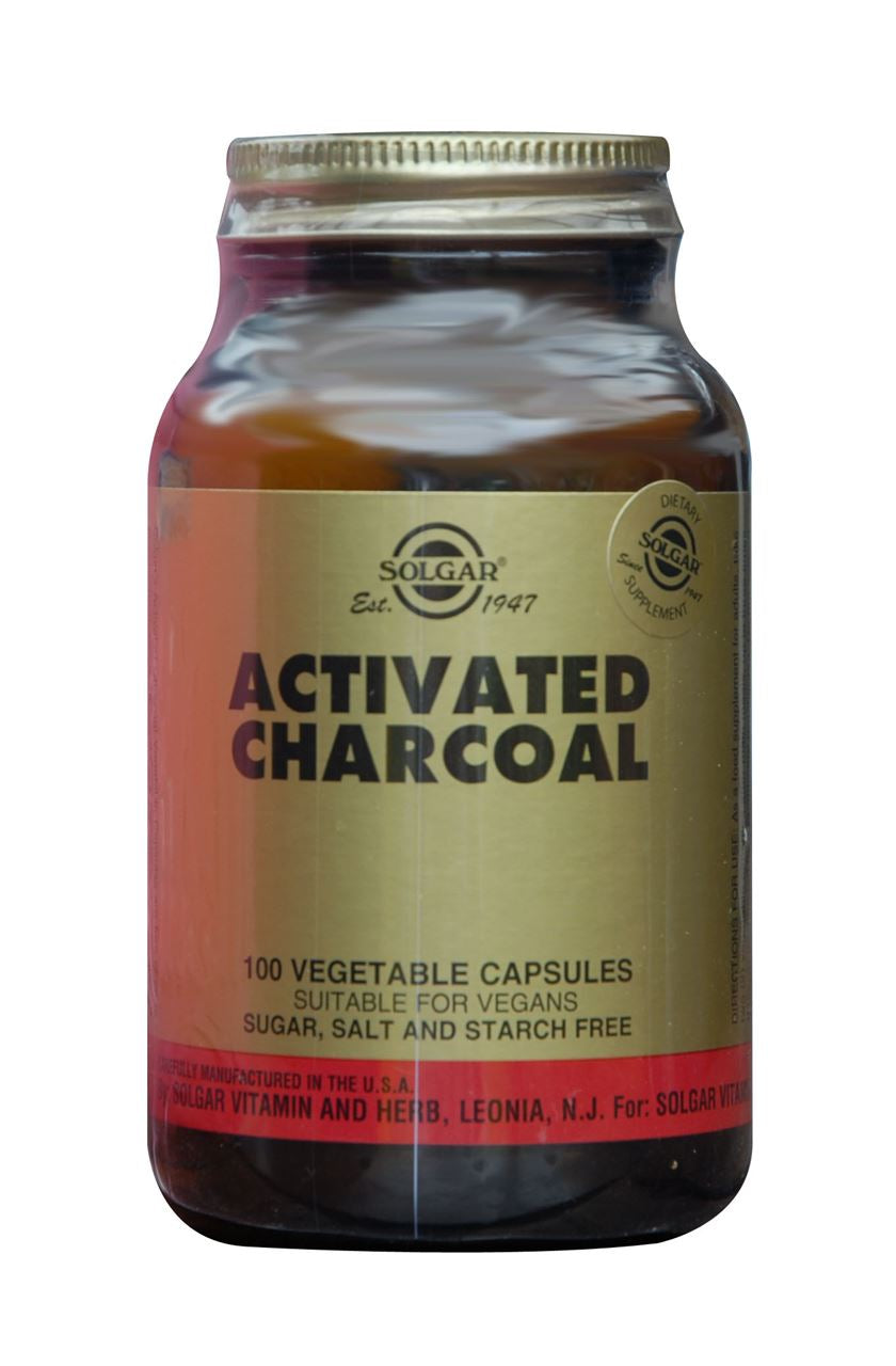 Solgar Activated Charcoal Capsules 100