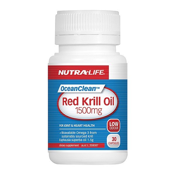Nutra-Life OceanClean Red Krill Oil 1500mg Capsules 30