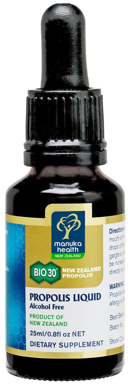 Manuka Health BIO30 New Zealand Propolis Liquid Alcohol Free 25ml