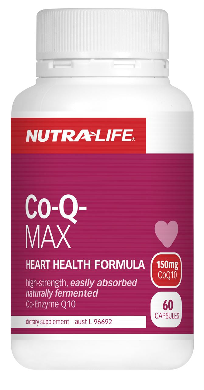 Nutra-Life Co-Q Max Coenzyme Q10 150mg Heart Formula Capsules 60