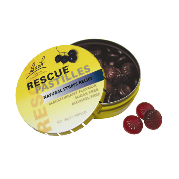 Rescue Remedy Pastilles Blackcurrant Natural Stress Relief 50g