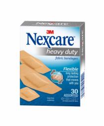 Nexcare Heavy Duty Fabric Bandages Assorted 30