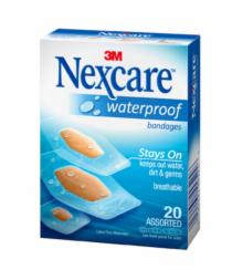 Nexcare Waterproof Clear Bandages Assorted 20