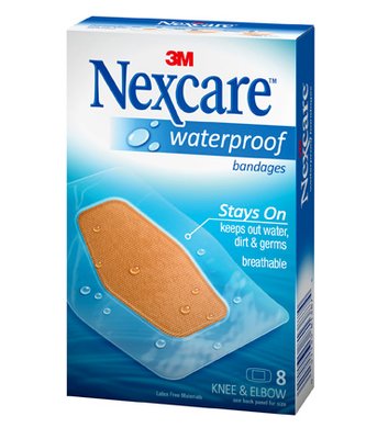 Nexcare Waterproof Clear Bandages for Knee & Elbow (60mm x 88mm) 8
