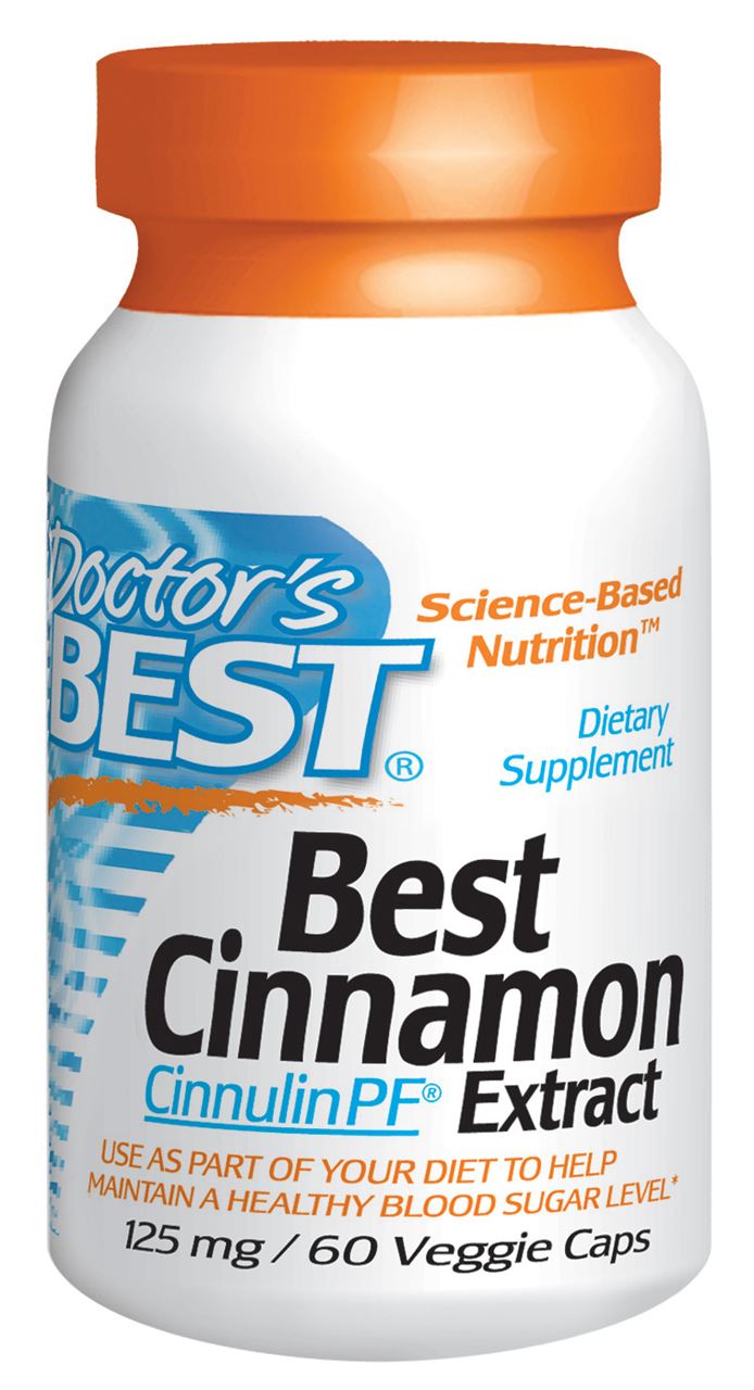 Doctor's Best Cinnamon Extract featuring Cinnulin PF 125mg Veggie Caps 60
