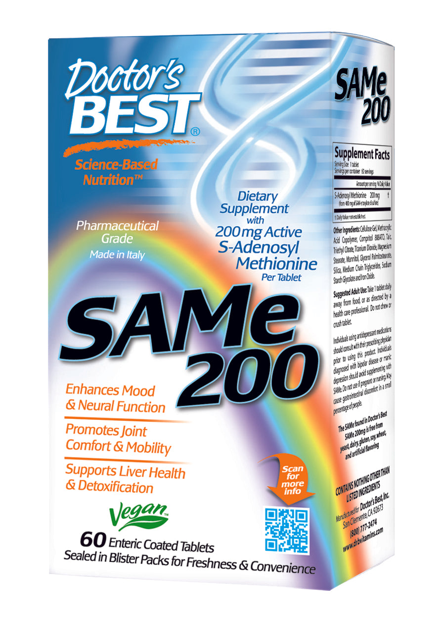 Doctors Best SAMe 200 Enteric Coated Tablets 60