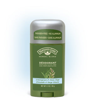 Natures Gate Lemongrass & Clary Sage Deodorant Stick 48g