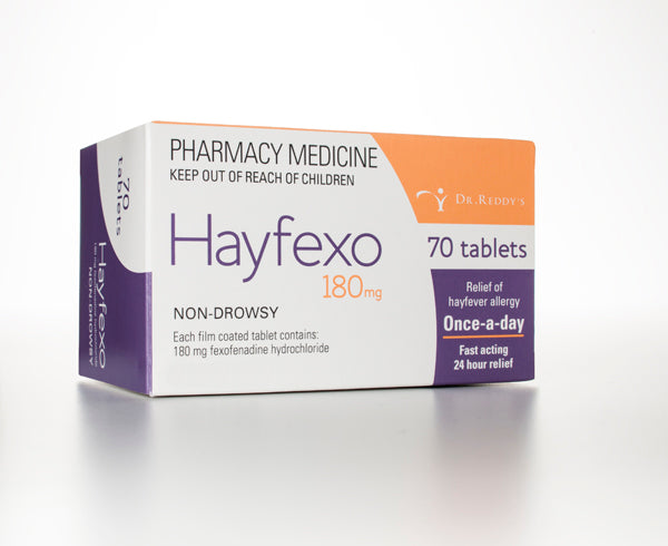 Hayfexo (Fexofenadine) 180mg Tablets 70 - Limit of 3 Packets per Customer