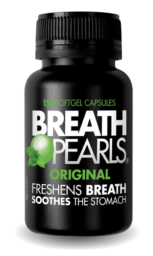 Myerton Natural Breath Pearls Original Peppermint and Parsley Flavour Gel Caps 150