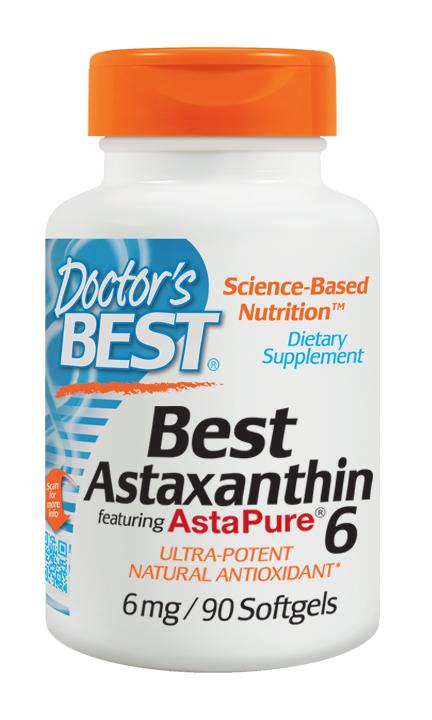 Doctor's Best Astaxanthin 6mg Capsules