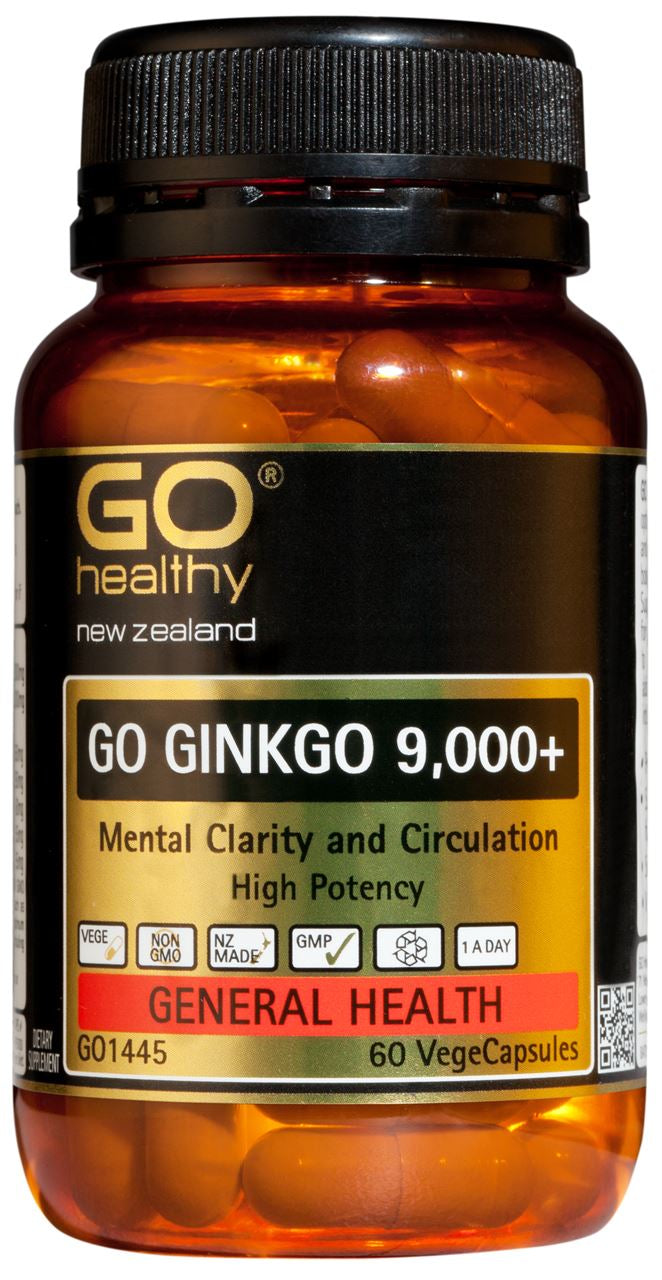Go Healthy Ginkgo 9,000+ Capsules 60