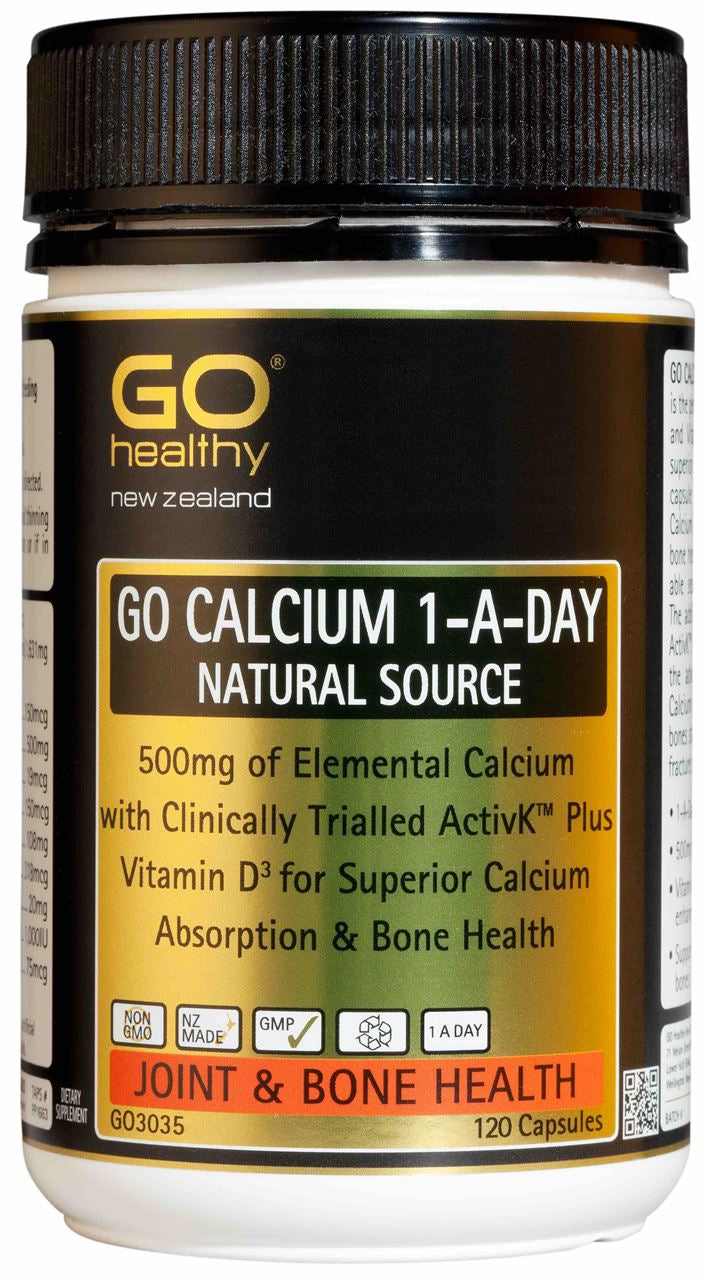 Go Healthy Calcium 1-A-Day Natural Source Capsules 120