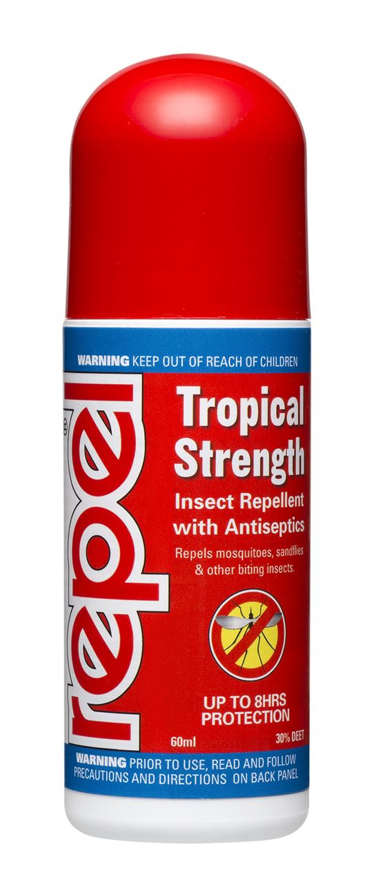 Repel Tropical Strength Insect Repellent Roll On 60ml
