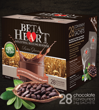 Beta Heart Cholesterol Reducing Beverage Chocolate 28 x 24g Sachets