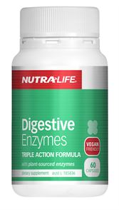 Nutra-Life Digestive Enzymes Triple Action Formula Capsules 60