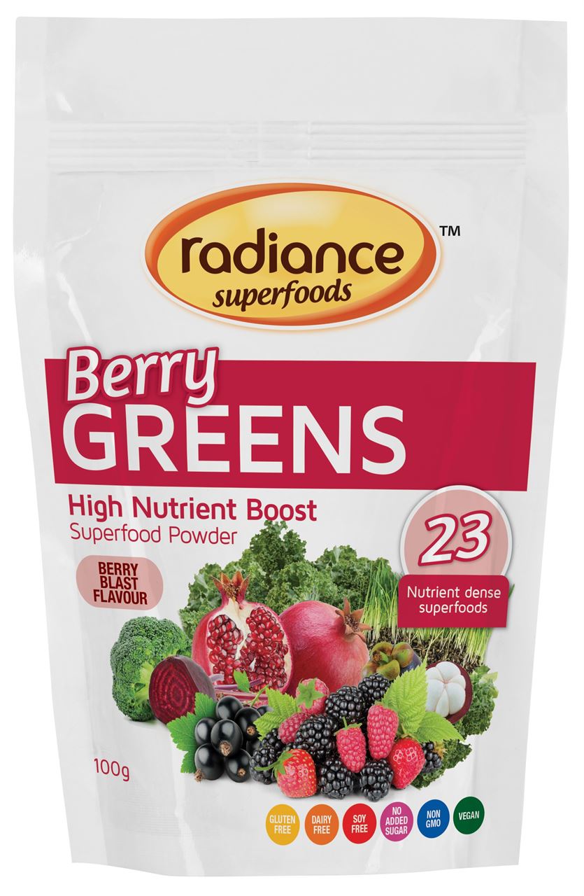 Radiance Superfoods Berry Greens 100g