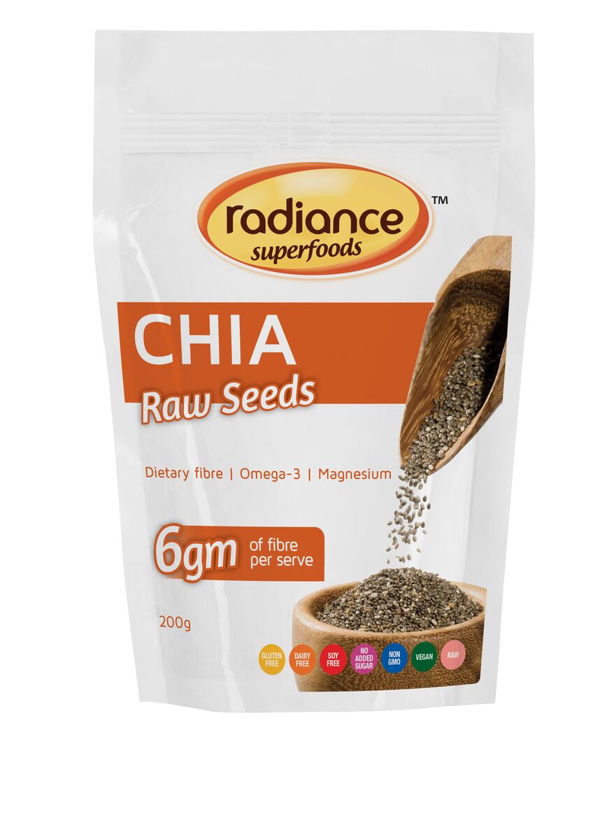 Radiance Superfoods Chia Seeds 200g