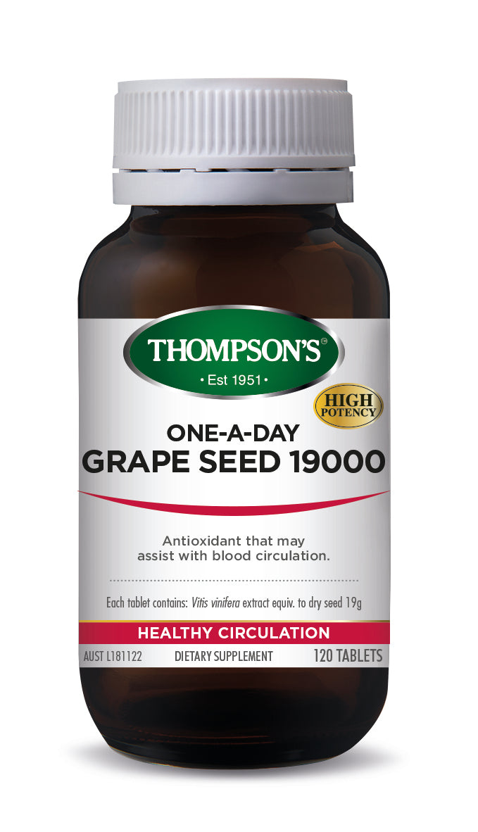 Thompsons Grape Seed 19000 One-A-Day Tablets 120