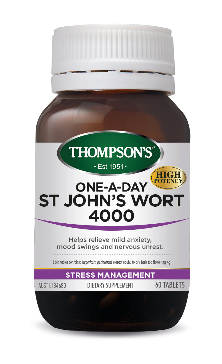 Thompsons St John's Wort 4000 One-A-Day Tablets 60