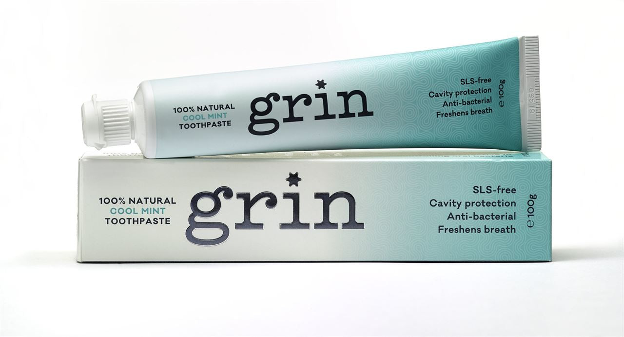 Grin 100% Natural Toothpaste Cool Mint 100g