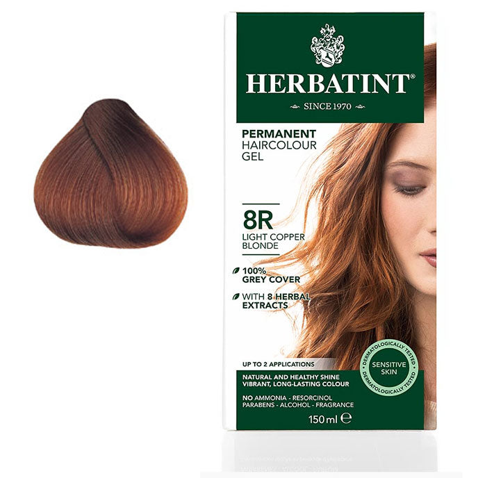 Herbatint Permanet Hair Colour Light Copper Blonde 8R