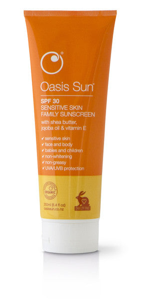 Oasis Sun SPF 30 Sensitive Skin Family Sunscreen 250ml