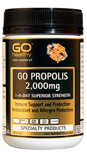 Go Healthy Propolis 2000mg 1-A-Day Superior Strength Capsules 180