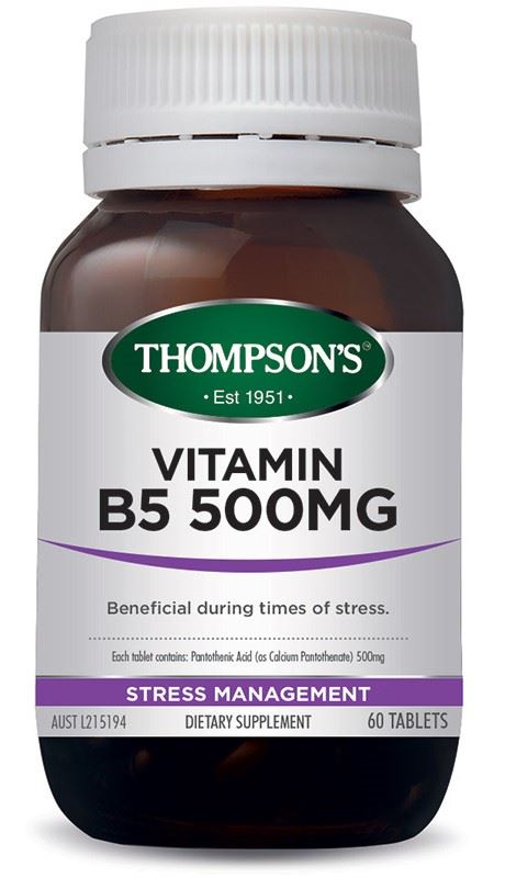 Thompsons Vitamin B5 (Pantothenic Acid) 500mg Tablets 30