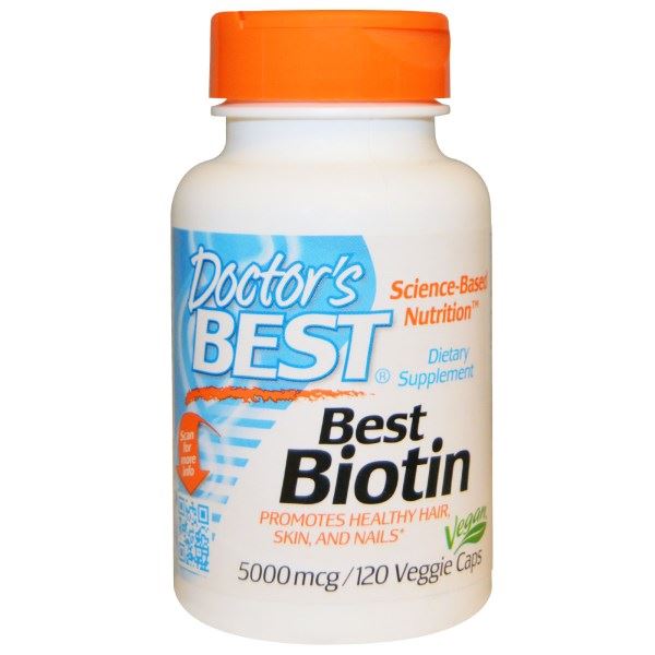 Doctor's Best Biotin 5000mcg Veggie Capsules 120