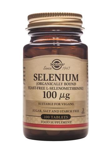 Solgar Selenium 100mcg (Yeast-Free) Tablets 100