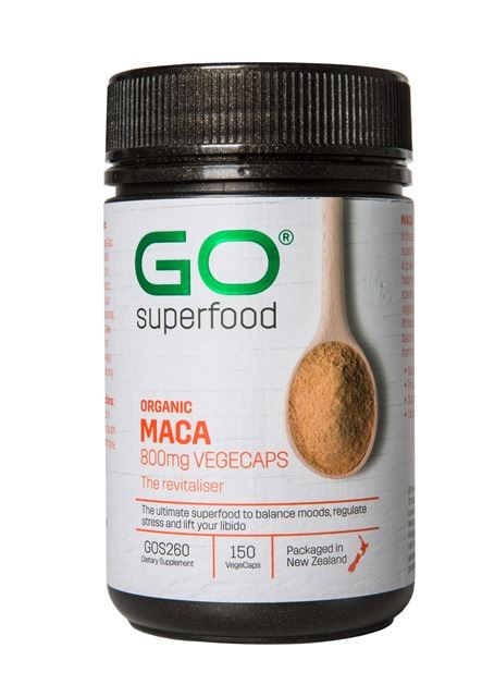 Go Healthy Organic Maca 800mg Capsules 150