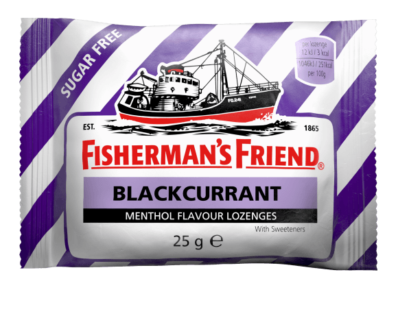 Fishermans Friend Blackcurrant Flavour Menthol Lozenges 25g