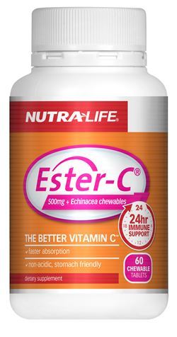Nutra-Life Ester C & Echinacea Chewable Tablets 60