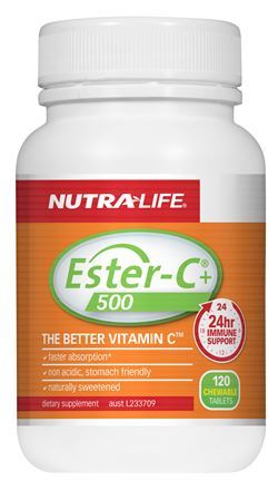 Nutra-Life Ester C+ 500mg Chewablet Tablets 120