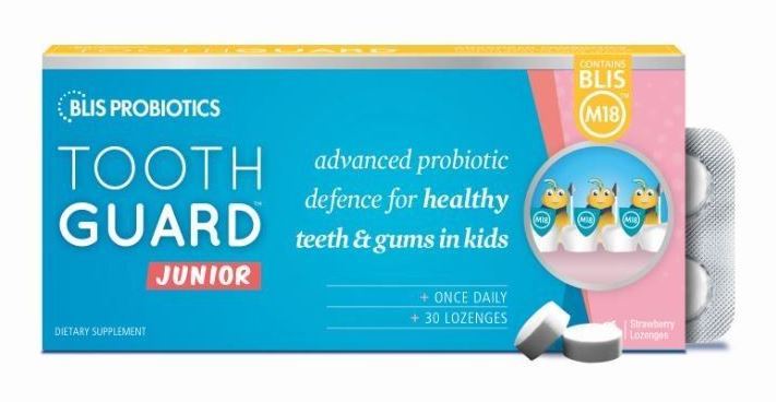BLIS Probiotics ToothGuard Junior Strawberry Lozenges 30