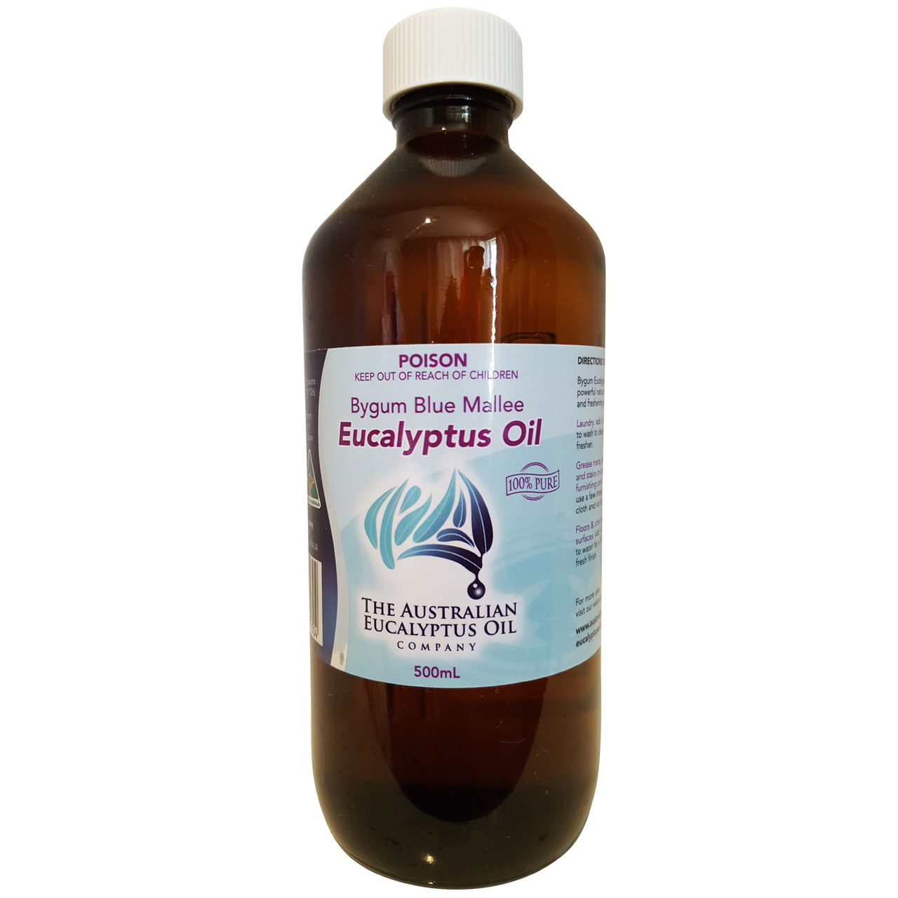 Bygum Blue Mallee Eucalyptus Oil 100% Pure 500ml
