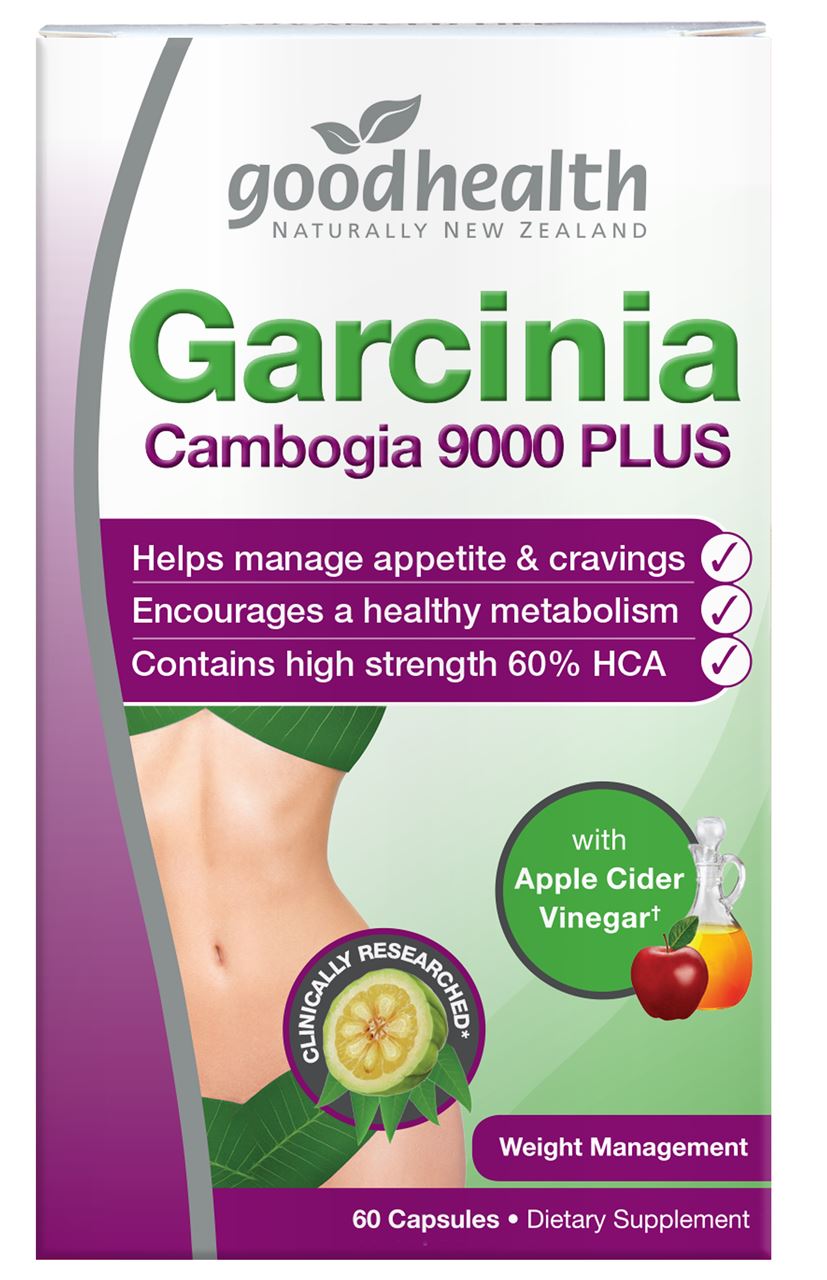 Good Health Garcinia Cambogia 9000 Plus Apple Cider Vinegar Capsules 60
