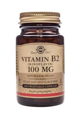 Solgar Vitamin B2 100mg (Riboflavin) Capsules 100