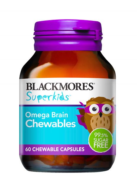 Blackmores Superkids Omega Brain Chewables Capsules 50