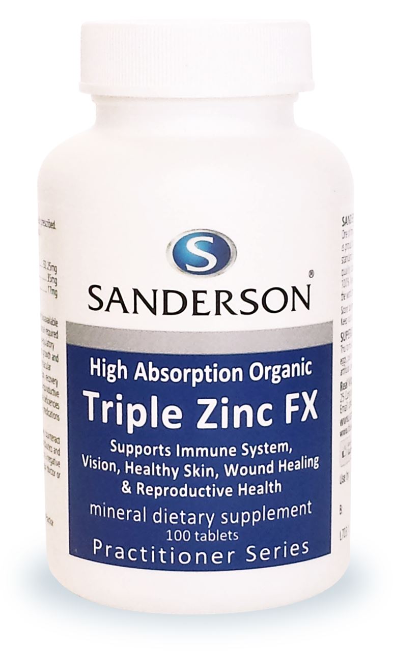 Sanderson Triple Zinc FX Tablets 100