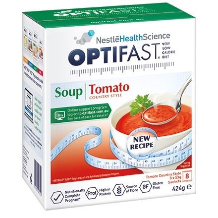 Optifast VLCD Tomato Soup Country Style 8 x 53g Sachets