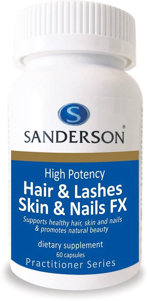 Sanderson Hair & Lashes, Skin & Nail Fx Capsules 60