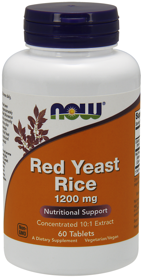 Now Foods Red Yeast Rice 1200mg Tablets 60