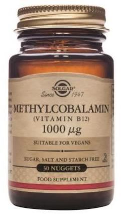 Solgar Methylcobalamin (Vitamin B12) 1000mcg Nuggets 30
